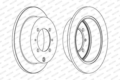 BREMSSCHEIBE FERODO DDF1141 1