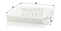 Фильтр, воздух во внутренном пространстве MANN-FILTER CU 2351 для ROVER 400
