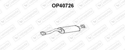 Предглушитель выхлопных газов VENEPORTE OP40726 для OPEL CALIBRA
