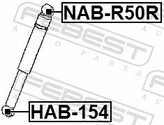 Bush, shock absorber NAB-R50R