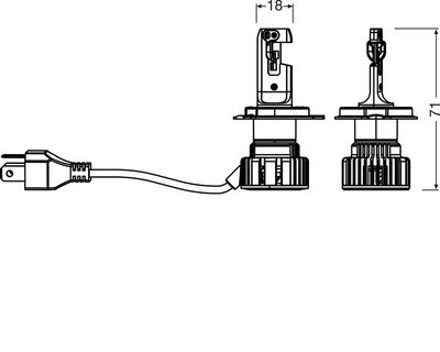 GLüHLAMPE HAUPTSCHEINWERFER ams-OSRAM 64193DWNBST2HB 2