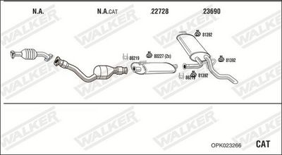 SISTEM DE ESAPAMENT WALKER OPK023266