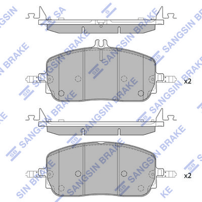 комплект спирачно феродо, дискови спирачки Hi-Q SP2946