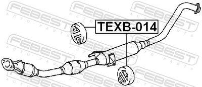 SET MONTARE SISTEM DE ESAPAMENT FEBEST TEXB014 1