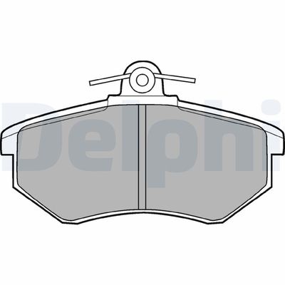 Zestaw klocków hamulcowych, hamulce tarczowe DELPHI LP424