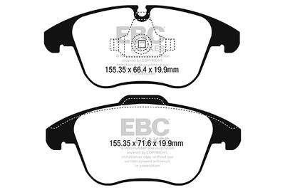 Комплект тормозных колодок, дисковый тормоз EBC Brakes DP42252R для JAGUAR XE