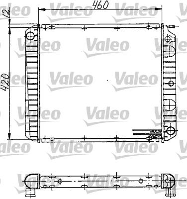 Радиатор, охлаждение двигателя VALEO 810968 для VOLVO 940