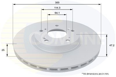 COMLINE ADC0568V Тормозные диски  для HONDA CR-V (Хонда Кр-в)