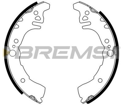 Комплект тормозных колодок BREMSI GF0681 для DAIHATSU COPEN