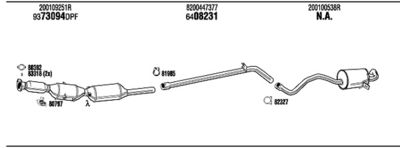 Układ wydechowy WALKER REK031725B