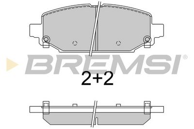 Brake pad set, disc brake