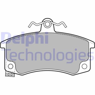 Комплект тормозных колодок, дисковый тормоз DELPHI LP1889 для LADA 111