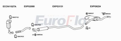 Układ wydechowy EUROFLO PG3008121004B