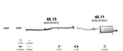 SISTEM DE ESAPAMENT POLMO POLMO00140