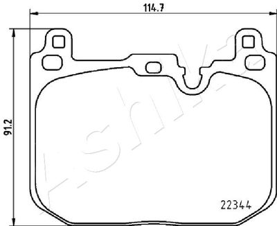 Brake Pad Set, disc brake 50-00-0135