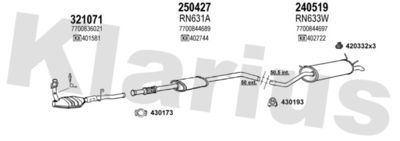Układ wydechowy KLARIUS 720651E