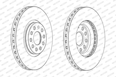 BREMSSCHEIBE FERODO DDF2016C1 1