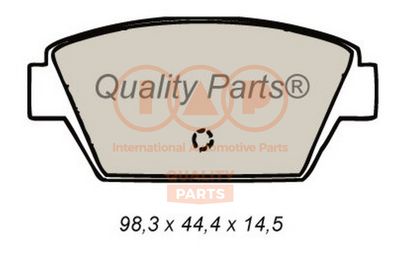 Комплект тормозных колодок, дисковый тормоз IAP QUALITY PARTS 704-12072 для MITSUBISHI COLT