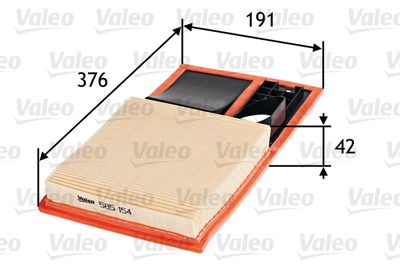 VALEO 585154 Воздушный фильтр  для SEAT Mii (Сеат Мии)