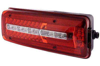 Achterlicht Links (LED, 24V, met indicator, anti-fog licht, achteruitrijlicht, met stoplicht, parkeerlicht, reflector, zijspeling) past: MAN TGX I 01.14-09.21