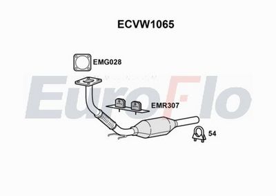 Katalizator EUROFLO 6K0253060BX