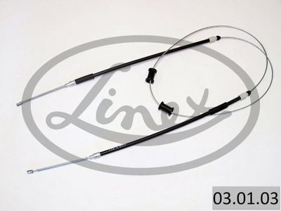 Тросик, cтояночный тормоз LINEX 03.01.03 для AUDI 80