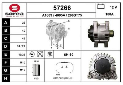 GENERATOR / ALTERNATOR EAI 57266