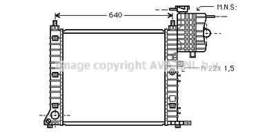 Радиатор, охлаждение двигателя AVA QUALITY COOLING MS2213 для MERCEDES-BENZ V-CLASS
