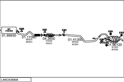 SISTEM DE ESAPAMENT MTS LANC93890A011772