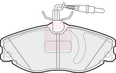APEC Brake Pad Set, disc brake PAD1168