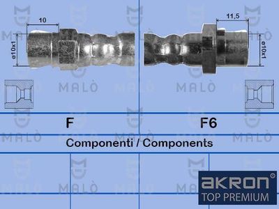 спирачен маркуч AKRON-MALÒ 8908