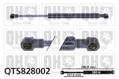 QUINTON HAZELL QTS828002 Амортизатор багажника и капота  для ALFA ROMEO 159 (Альфа-ромео 159)