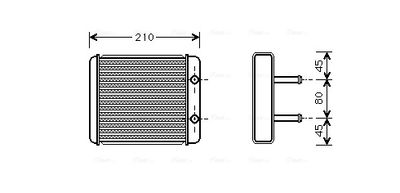 AVA QUALITY COOLING Kachelradiateur, interieurverwarming (KA6008)
