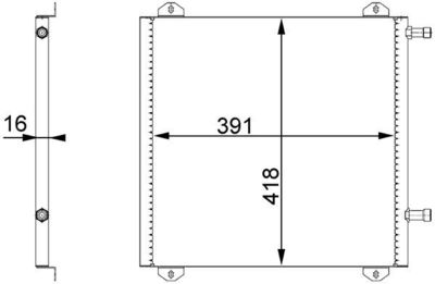 Skraplacz, klimatyzacja MAHLE AC 675 000S