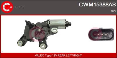 CASCO CWM15388AS Двигатель стеклоочистителя  для AUDI A1 (Ауди А1)