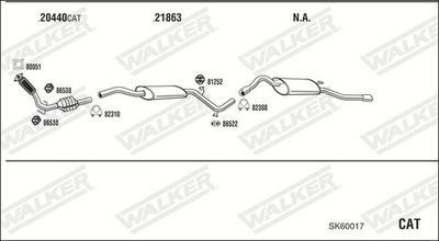 ABGASANLAGE WALKER SK60017