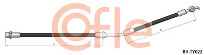 Тормозной шланг COFLE 92.BH.TY022 для DAIHATSU CHARADE