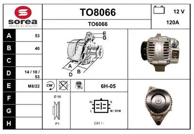 GENERATOR / ALTERNATOR SNRA TO8066