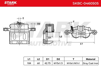 спирачен апарат STARK SKBC-0460505