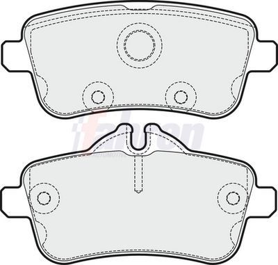 Fahren Brake Pad Set, disc brake FBP3726