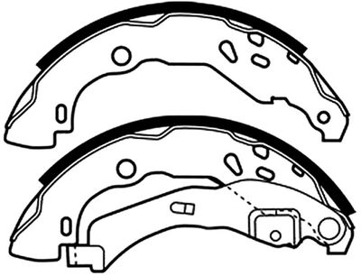 ASVA AKS-2014 Ремкомплект барабанных колодок для RENAULT CLIO II (BB_, CB_) 1.4 (B/CB0C, B/CB0S)