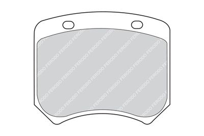 Комплект тормозных колодок, дисковый тормоз FERODO FDB825 для AUSTIN MINI