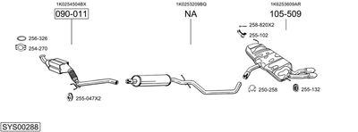 SISTEM DE ESAPAMENT BOSAL SYS00288