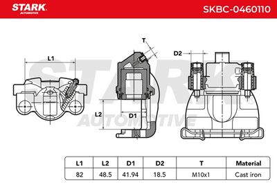 спирачен апарат STARK SKBC-0460110