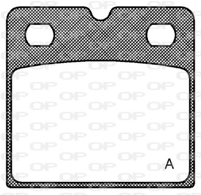 Комплект тормозных колодок, дисковый тормоз OPEN PARTS BPA1067.00 для ASTON MARTIN RAPIDE