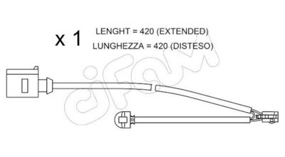 SENZOR DE AVERTIZARE UZURA PLACUTE DE FRANA