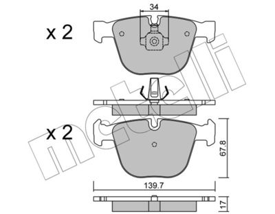 SET PLACUTE FRANA FRANA DISC METELLI 2207730