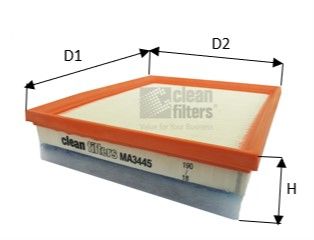 Воздушный фильтр CLEAN FILTERS MA3445 для PEUGEOT TRAVELLER