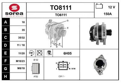 GENERATOR SNRA TO8111