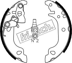 Комплект тормозных колодок fri.tech. 1034.103 для ZASTAVA 10